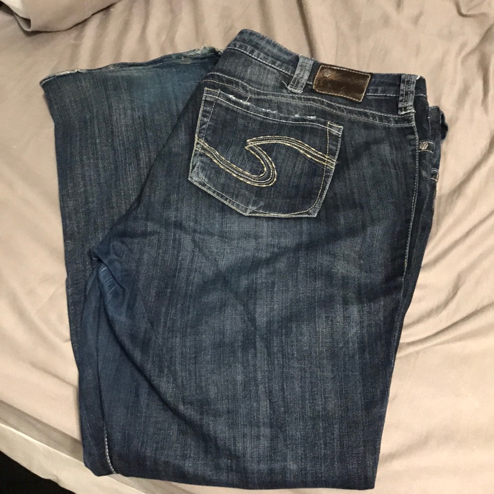 Silver jeans-plus size